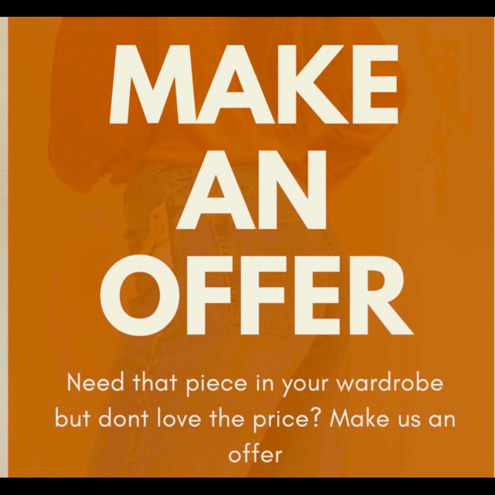 Open to negotiations and all reasonable offers